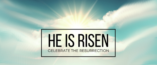 He is risen. Easter background. Vector illustration EPS10