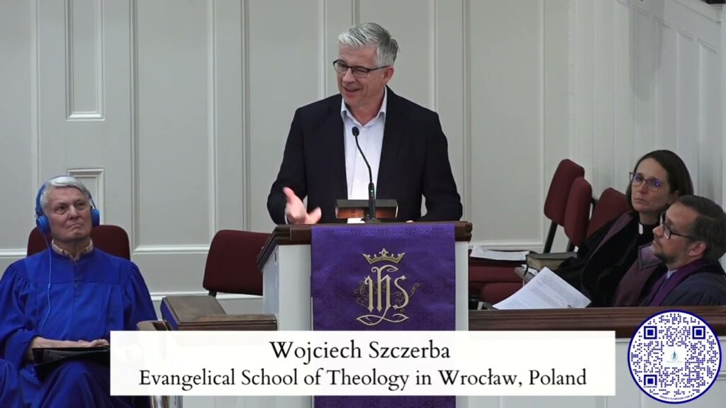 Wojciech Szczerba speaks at Palma Ceia Presbyterian Church