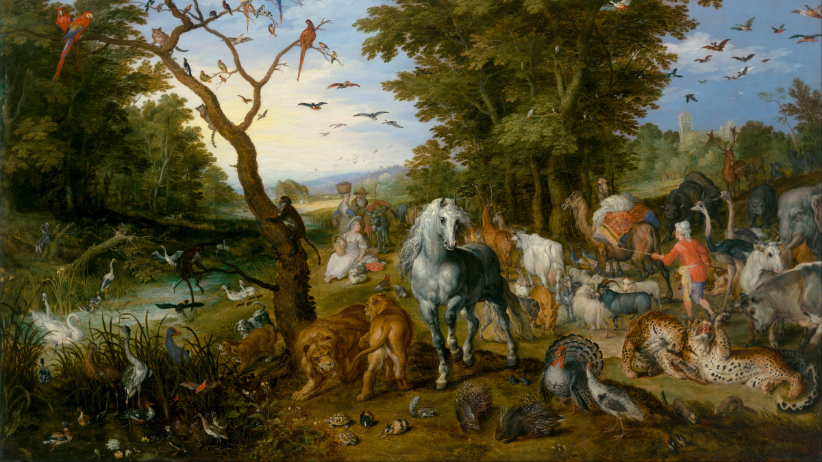 Jan Brueghel, Wejście zwierząt ro Arki Noego