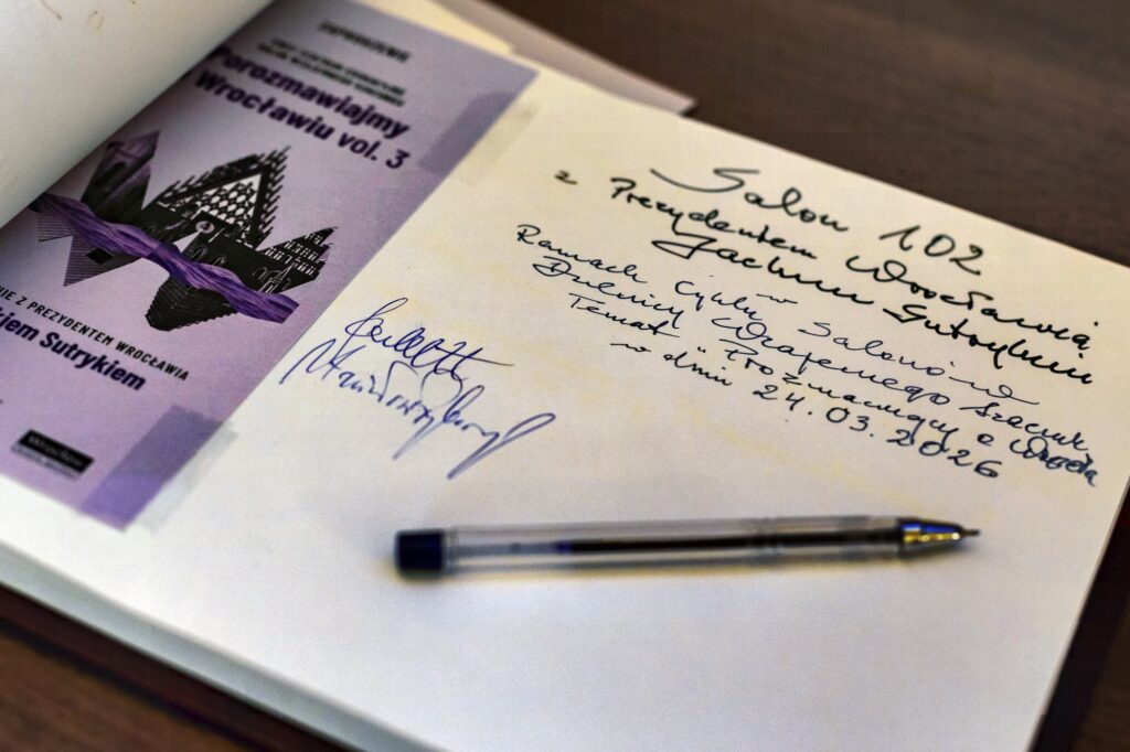 Spotkanie z prezydentem Wrocławia Jackiem Sutrykiem